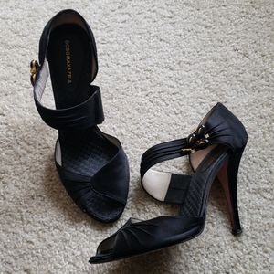 Bcbg MaxAzria satin evening heels 9.5